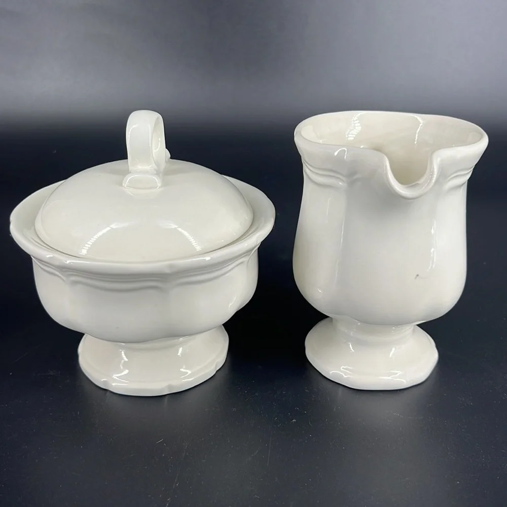 Mikasa French Countryside Creamer and Sugar Set